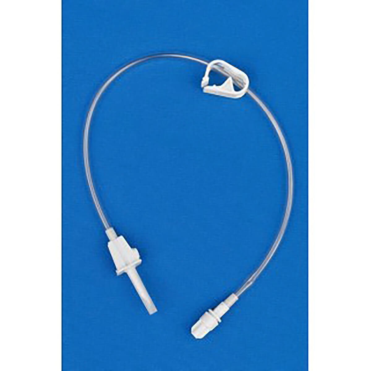 Metrix Secure one-leg gravity fill set with vented spike, tubing clamp and female screw connector